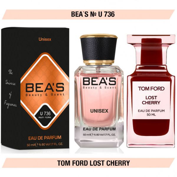 Beas U736 Tom Ford Lost Cherry edp 50 ml, Unisex Perfume Beas U736 inspired by Tom Ford Lost Cherry